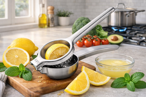 Stainless Steel Lemon Squeezer Manual Citrus Juicer Heavy Duty Lime Press Hand Juicer Kitchen Tool