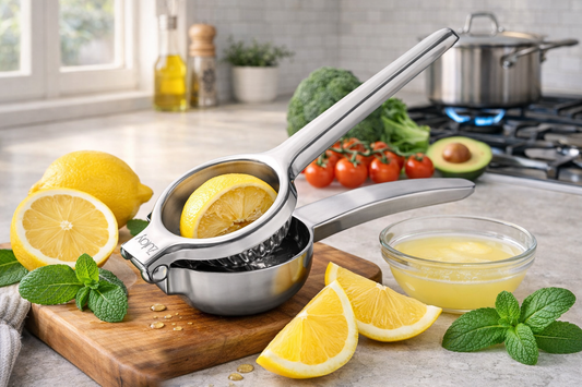 Stainless Steel Lemon Squeezer Manual Citrus Juicer Heavy Duty Lime Press Hand Juicer Kitchen Tool
